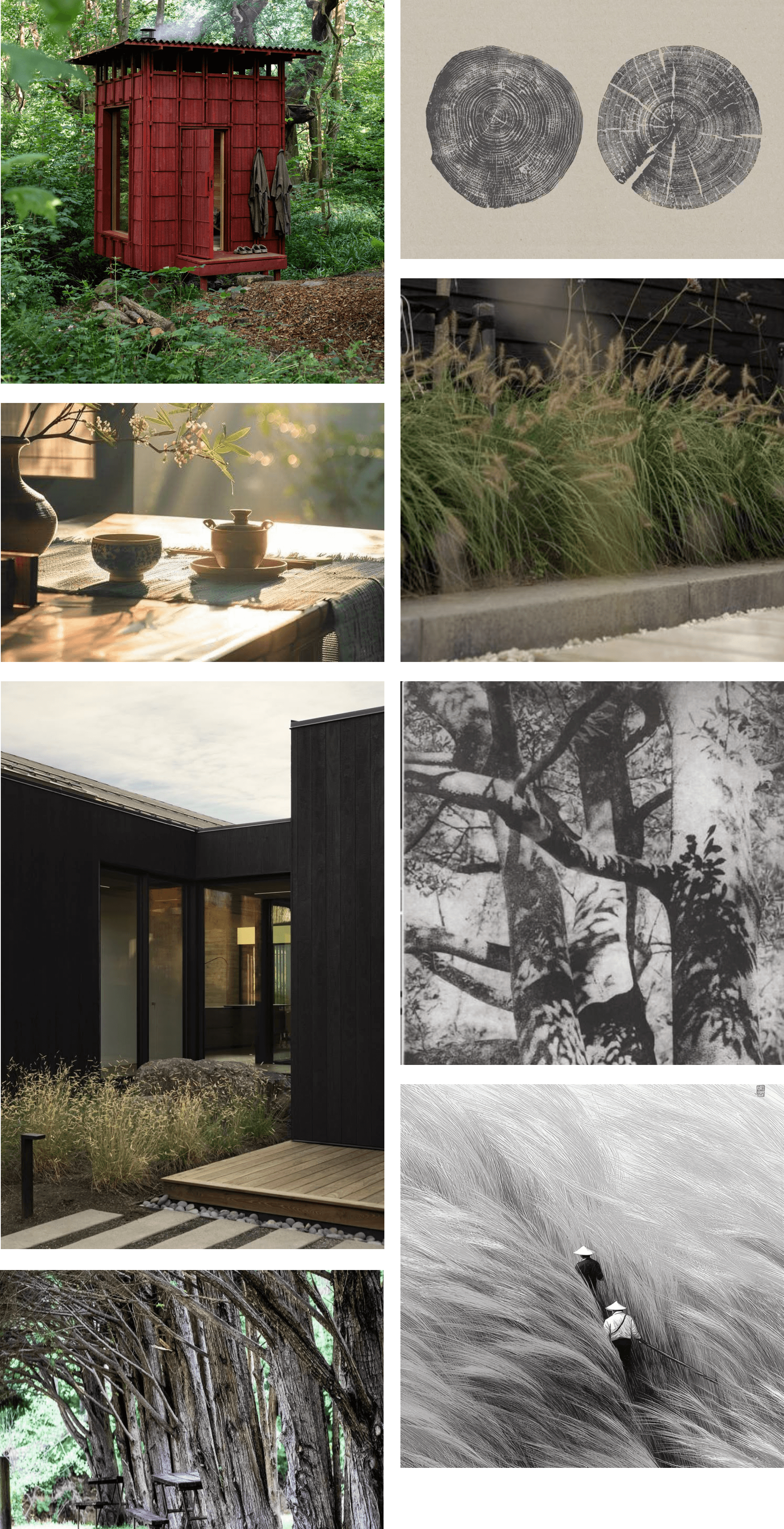 Creative direction reference board for UKIYO